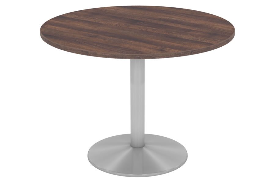 View Walnut Round Meeting Table With Column Leg Harmony information
