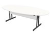 Avon Oval White Boardroom Table