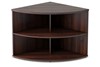 Harmony Walnut Desk High Radial Bookcase