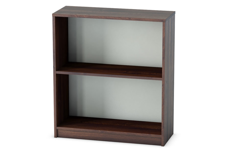 View Walnut Open Bookcase With Adjustable Shelves 3 Heights Harmony information