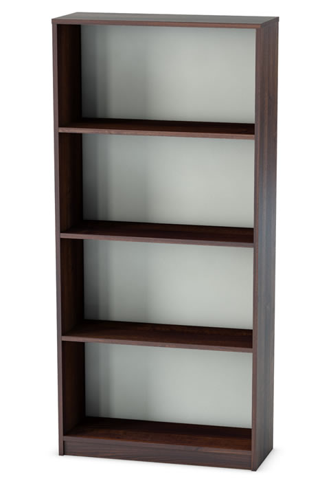 View Walnut Open Bookcase With Adjustable Shelves 1657mm High information