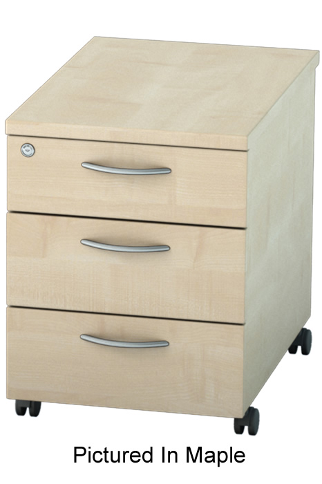 View Thames Mobile Three Drawer Pedestal Maple information