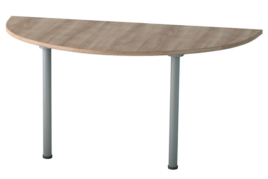 View Semi Circular 1200mm Meeting Table Extension 5 Wood Finishes Thames information