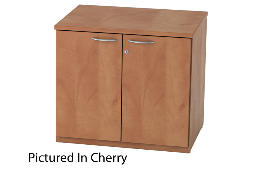 View Cherry Wooden Desk High Office Cupboard Lockable Thames information