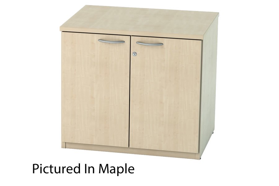 View Maple Wooden Desk High Office Cupboard Lockable Thames information