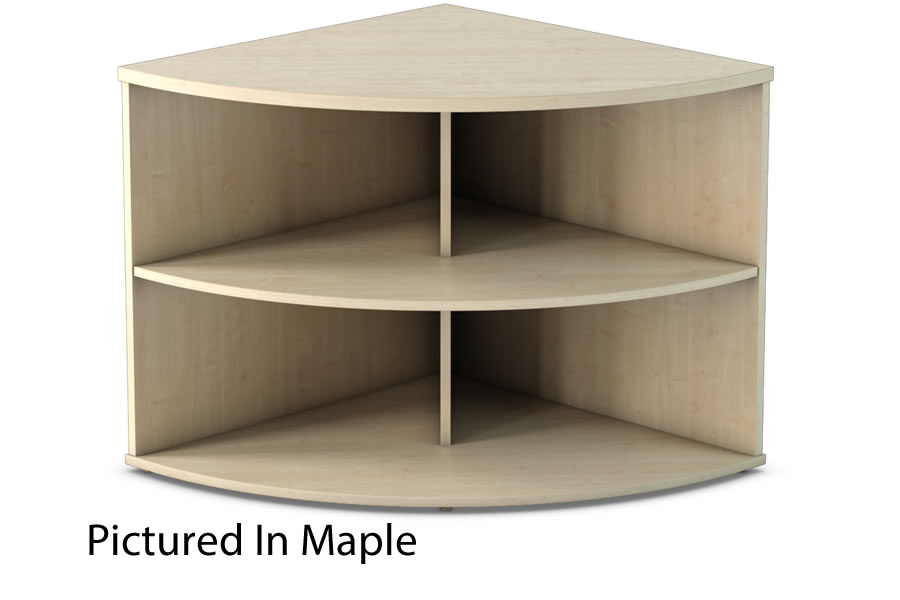 View Maple Desk High Radial Bookcase One Shelf Thames information