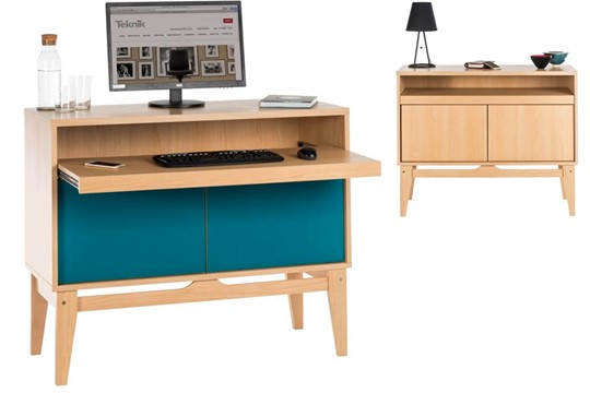 Contemporary Home Office Bureau Ample Storage Laptop Tray Contemporary Home Office Bureau Ample