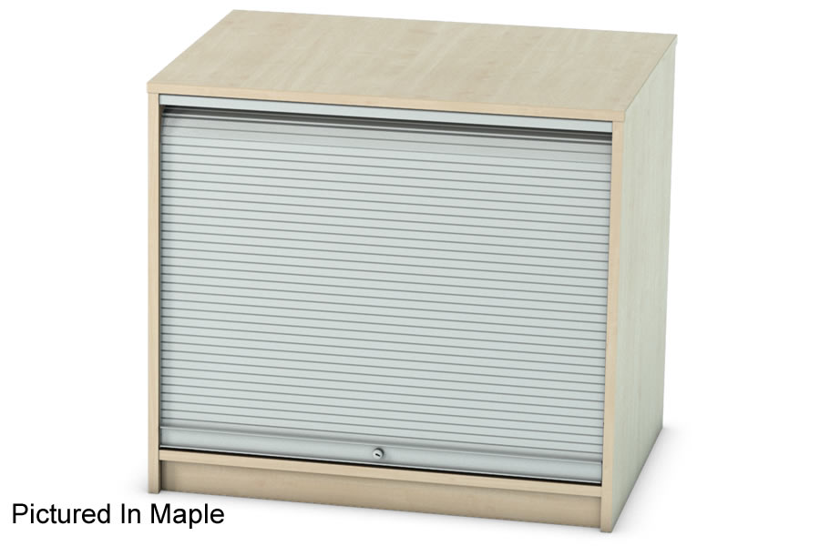 View Maple Desk High Locking Tambour Cupboard Thames information