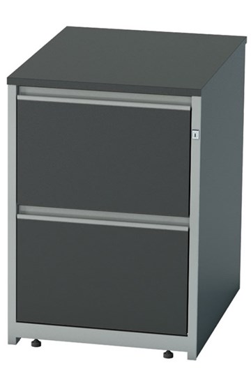 Nene 2 Drawer Black Filing Drawers Foolscap Or A4 Filing
