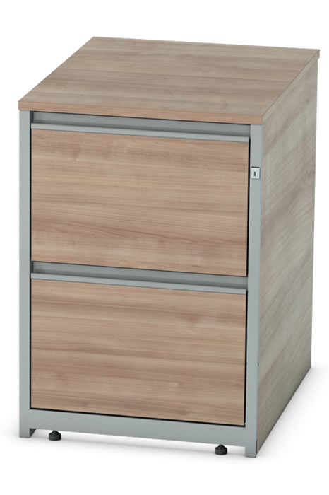 View Wooden Two Drawer Filing Drawers Lockable 4 Colours Thames information