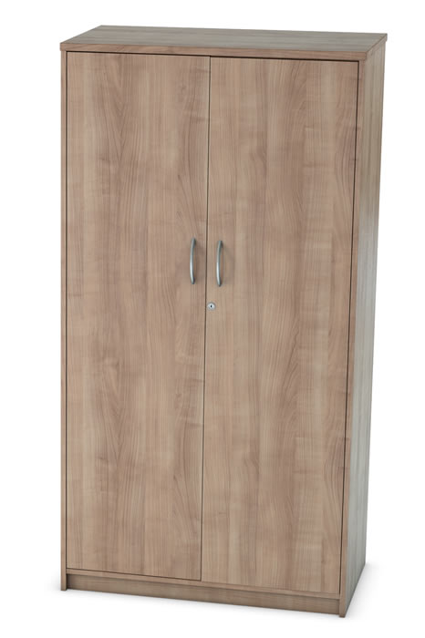 View Tall Two Door Locking Cupboard 4 Wood Finishes Thames information