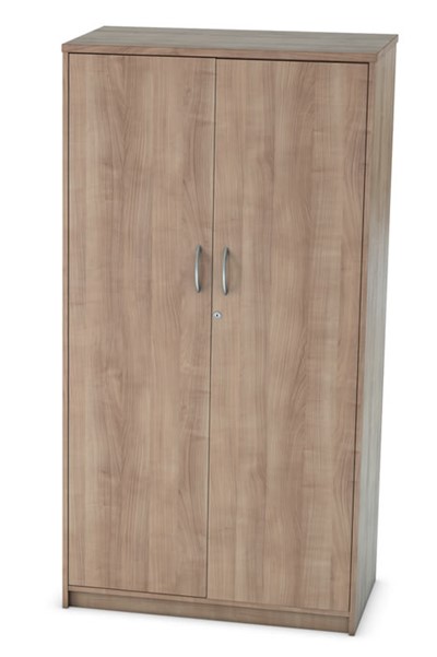 Birch Tall Two Door Locking Cupboard 4 Wood Finishes Thames