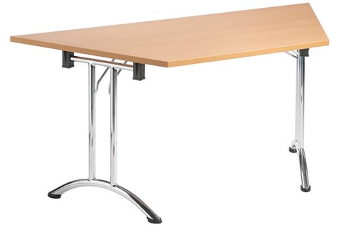 Folding Trapezoidal Table - Beech 