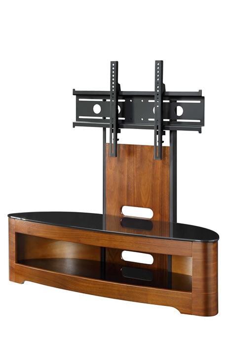 View Jual Curve Cantilever TV Stand With Fixing Bracket Walnut Finish information