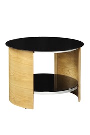 Curve Round Lamp Table - Oak 