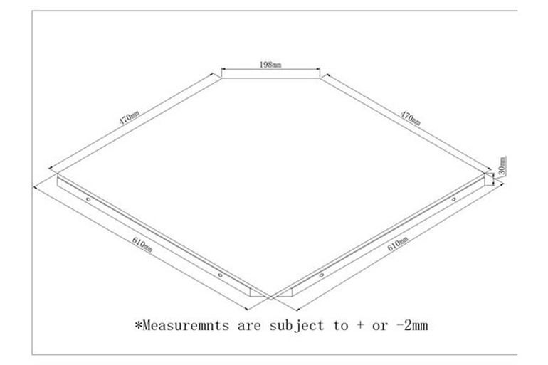 Curve Glass Top Corner Connector