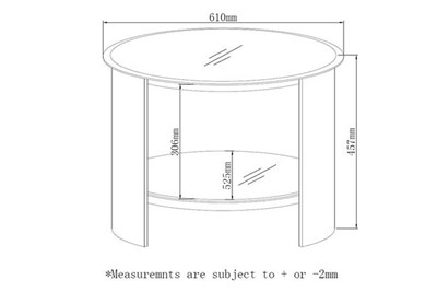 Curve Round Lamp Table