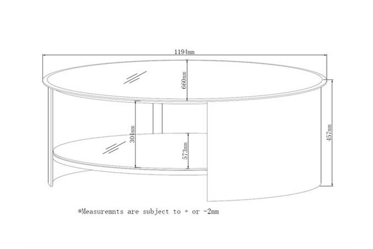 Curve Oval Coffee Table