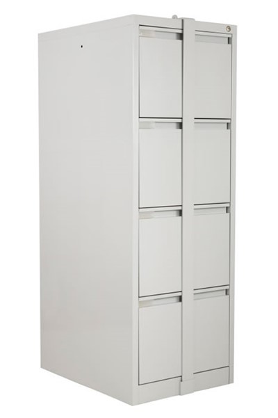 Steel Four Drawer Filing Cabinet With Locking Bar