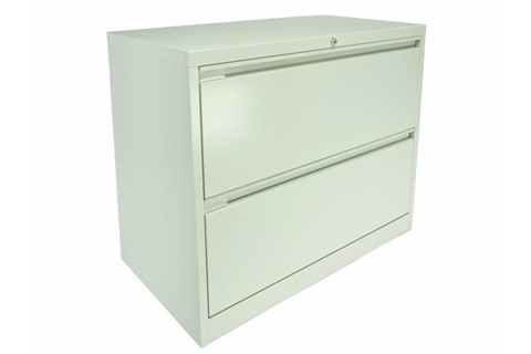 Steel Side Filing Drawers - 2 Drawers White 