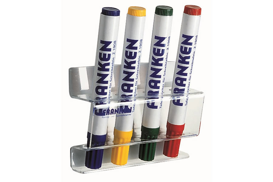 View Franken Magnetic Acrylic Marker Holder Supplied Empty Holds 4 Standard Markers information