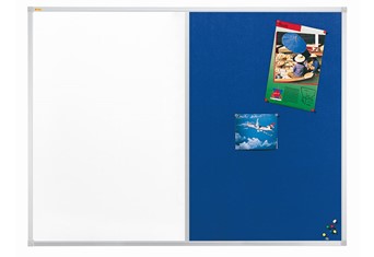 Combi Notice Boards - 600 x 450mm Blue