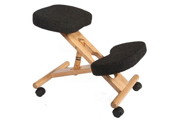 Wooden Kneeling Chair - Black