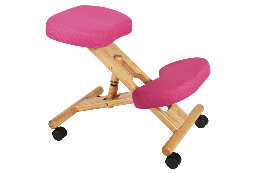 posture deluxe wooden kneeler chair