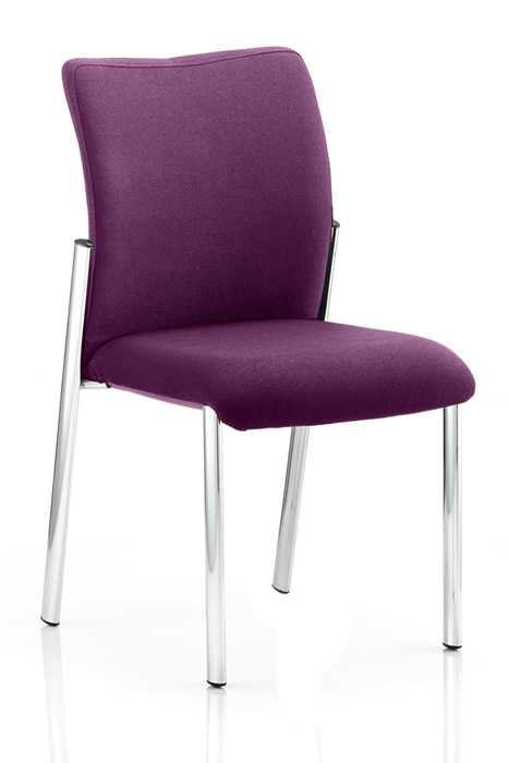 View Modern Fabric Upholstered Reception Visitor Chair Optimo information