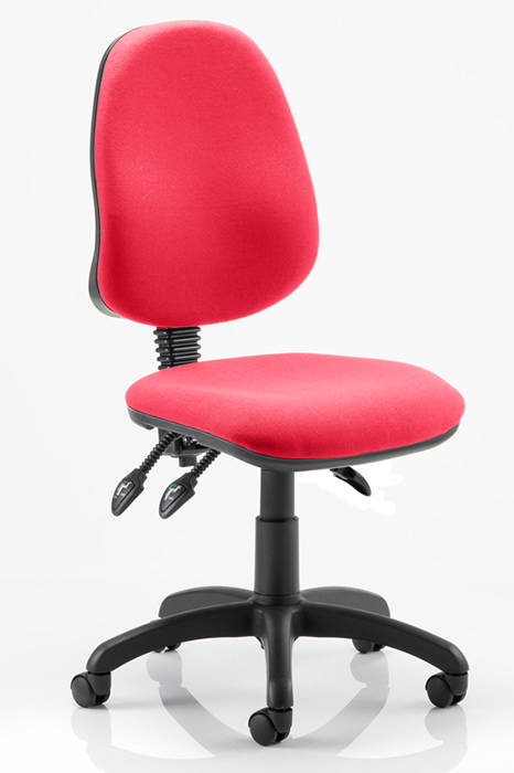 View Colourful Fabric MultiFunctional Task Office Chair Choice Of Arms Chiro Comfort information