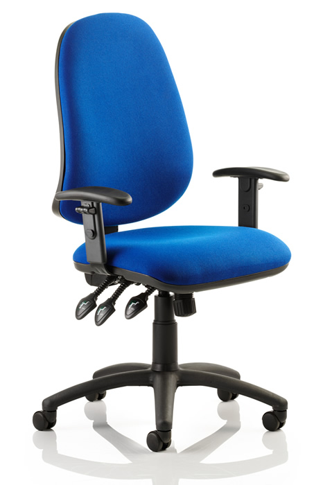 View Topaz Ergonomic Fabric Operator Chair With Height Adjustable Arms KC0035 information
