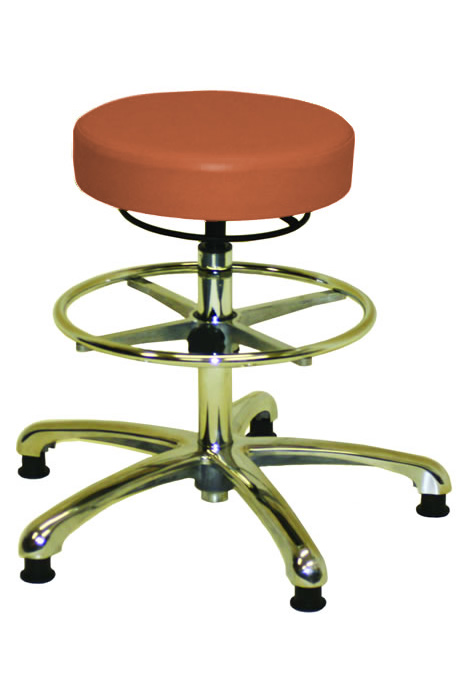 View Anatomic Chrome Laboratory Stool Flame Retardant Orange information