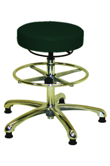 View Anatomic Chrome Laboratory Stool Flame Retardant Black information