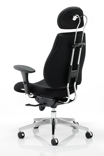 Chiro Plus Black Fabric Ergonomic Office Chair