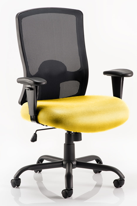 View Bariatric Mesh Heavy Duty Bariatric Office Chair Yellow Deeply Padded Seat Tested To 32 Stone Backrest Recline Seat Height Adjusts Atlas information