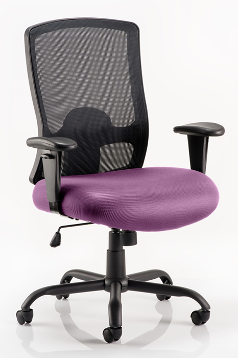 View Bariatric Mesh Heavy Duty Bariatric Office Chair Purple Deeply Padded Seat Tested To 32 Stone Backrest Recline Seat Height Adjusts Atlas information