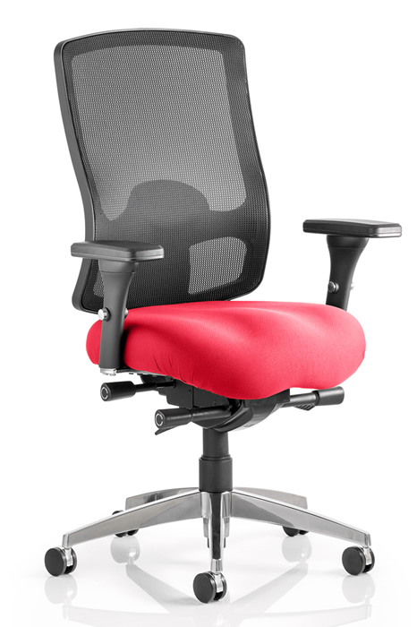 View Bariatric Mesh Heavy Duty Bariatric Office Chair Red Deeply Padded Seat Tested To 32 Stone Backrest Recline Seat Height Adjusts Regent information