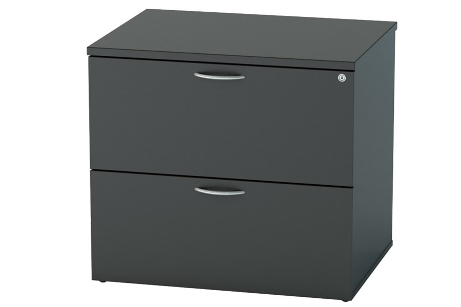 View Black Wooden 2 Drawer Office Side Filing Drawers EasyGlide Metal Runners Scratch Resistant Surface A4 Or Full Scap Files information