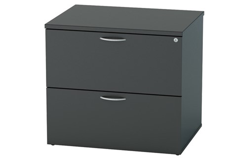 Nene Black 2 Drawer Side Filer