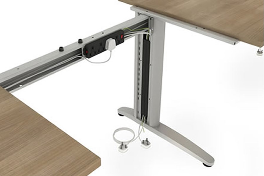 Domino Corner Cantilever Desk