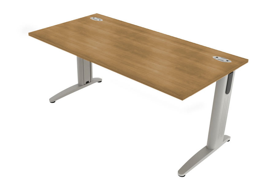View Light Oak Cantilever Rectangular Desk 1200mm x 800mm Domino Beam information