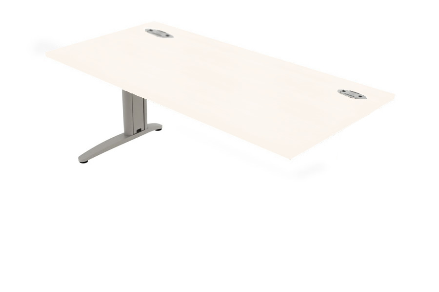 View Domino Beam Wave Extension Desk Right Handed White 1600mm White information