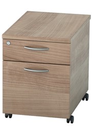 Thames Mobile Pedestal Drawers - Two Drawer Birch 