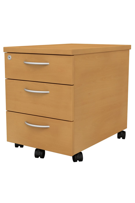 View Thames Mobile Three Drawer Pedestal Beech information