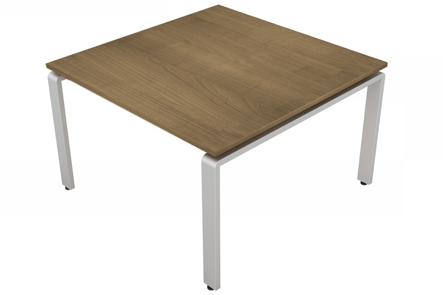 View Light Oak Office Meeting Table With Silver Legs W1800mm x D1200mm Aura information