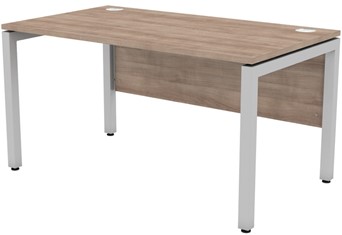 Duty Rectangular Desk With Cable Mangement - Birch 1200mm Silver 600mm 