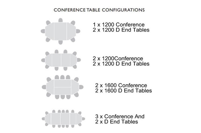 Avon White Folding 22.5 Degree Trapezoidal Table