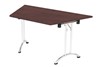 Harmony Walnut Folding 22.5 Degree Trapezoidal Table