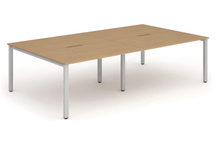 Portland 4 Person Double Bench Desk