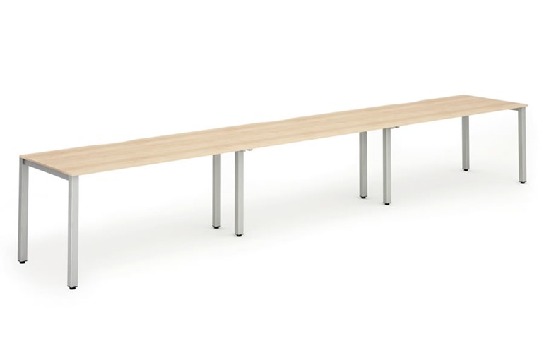Portland 3 Person Single Bench Desk